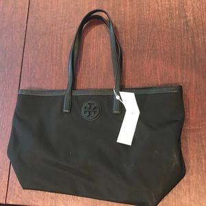 Tory Burch black nylon tote - new with tags